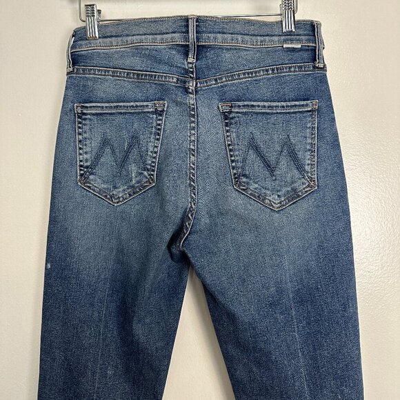 MOTHER The Mid-rise Dazzler Ankle Fray in Wash Going In Circles Size US 28 - Picture 8 of 11
